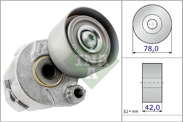 Tension pulley V-belt