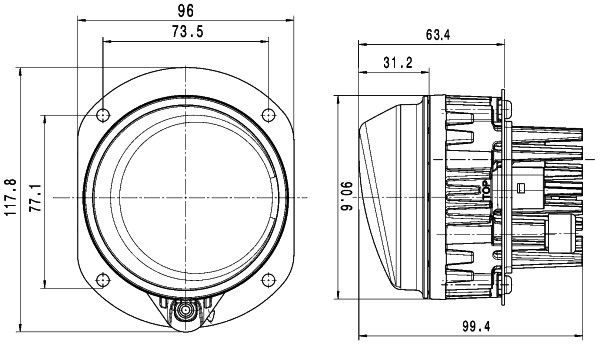 HELLA Nebelscheinwerfer re