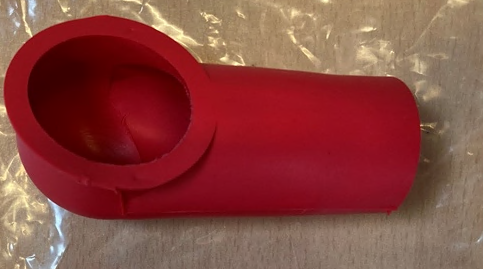 Gummi-Schutzkappe rot 19,5mm