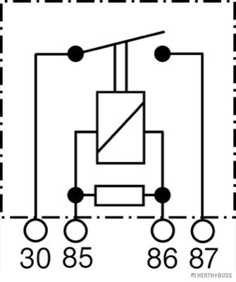 Relais, Arbeitsstrom 24 V, 70 A, 4 pins
