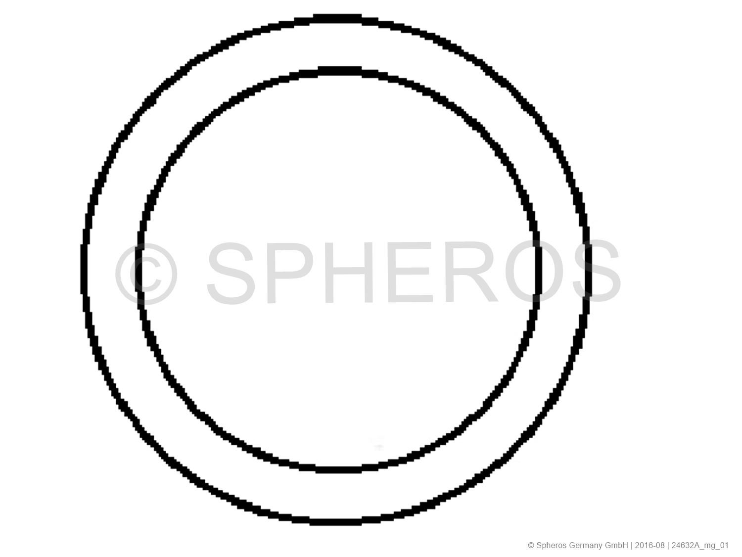Flanschdichtung rund ⌀a 42 mm / ⌀i34 mm / D=1 mm  Flanschdichtung rund ⌀a 42 mm / ⌀i34 mm / D=1 mm