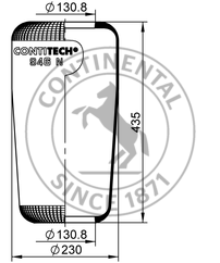 946N_s ContiTech Luftfederbalg 66034