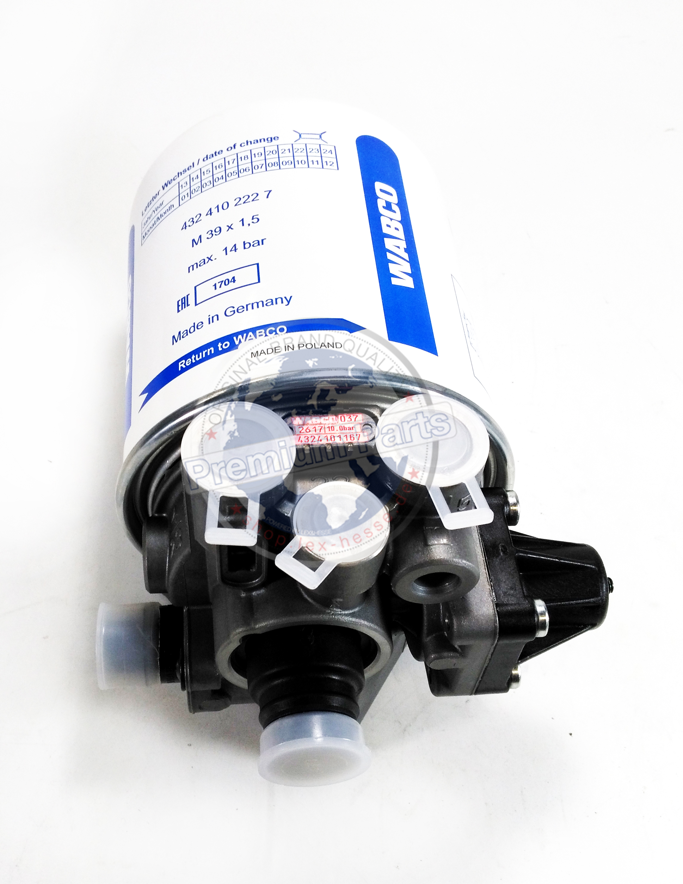 4324101167 Wabco Single Chamber Air Dryer 4324101167