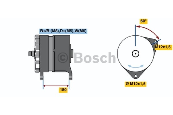 0120689567-4 Drehstromgenerator Bosch