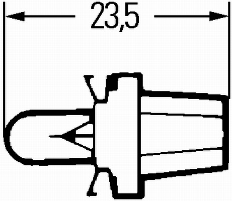 Gluehlampe, 12 V, B 8,5 d