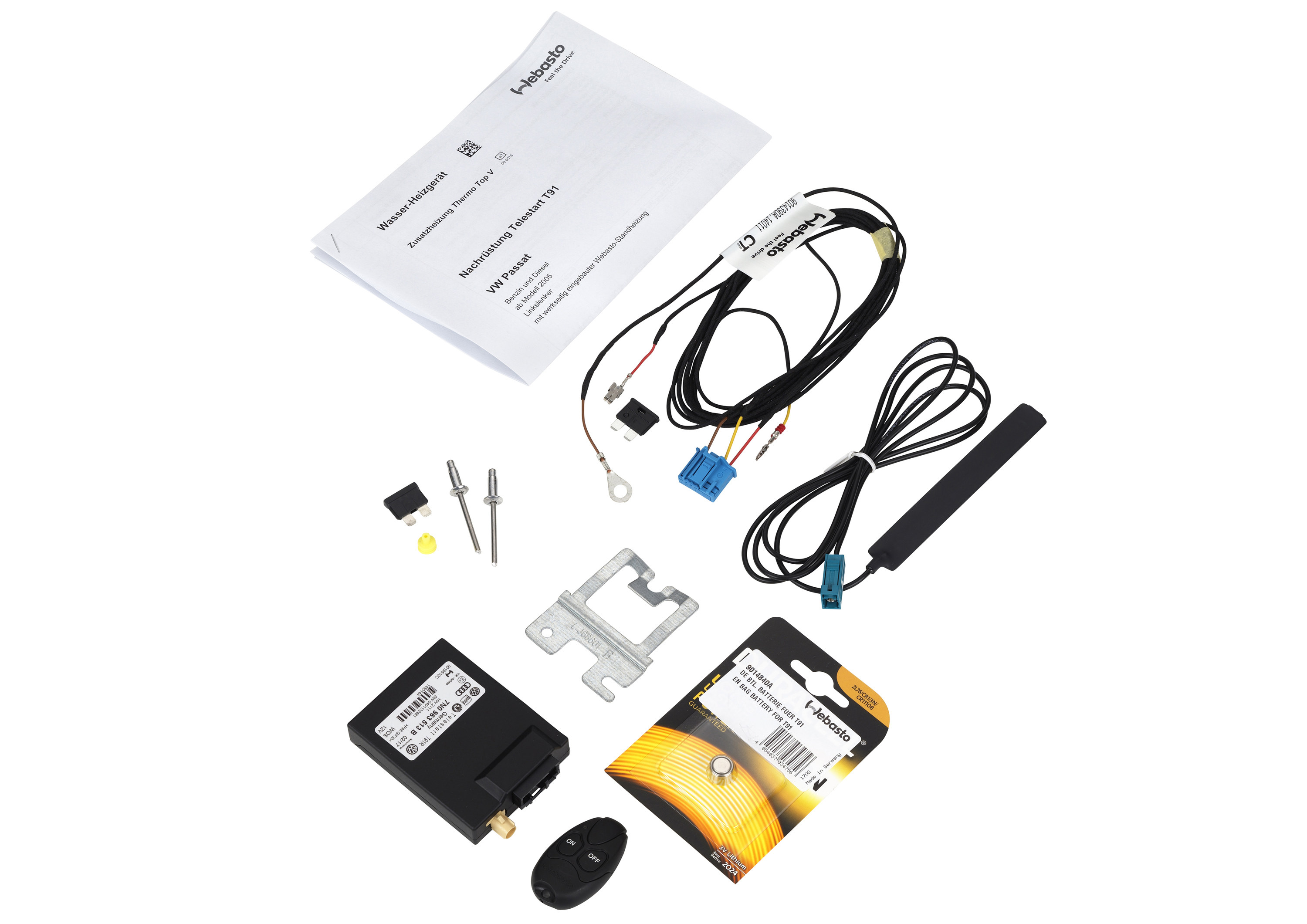 ET Telestart T91 kompl. VW OE Standheizu ET Telestart T91 kompl. VW OE Standheizu