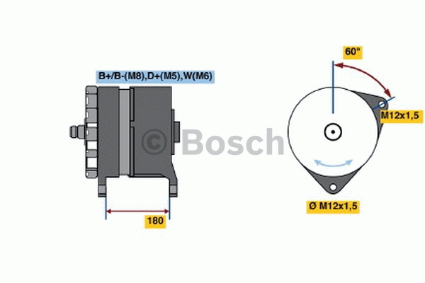 BO0986046550 DREHSTROMGENERATOR Bosch