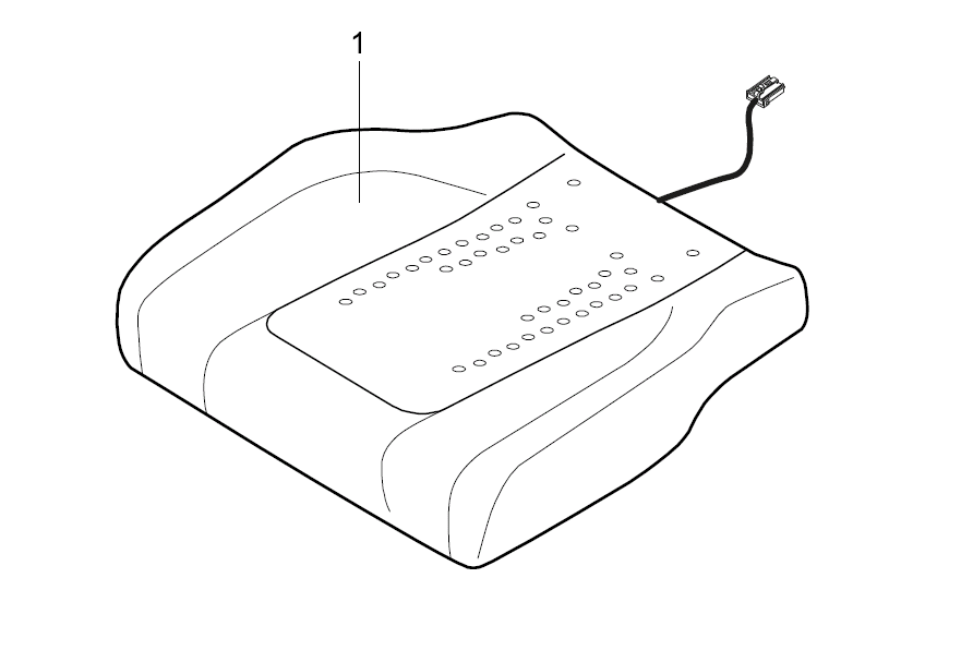 10201755-01 Coussin de siège climat + chauffage