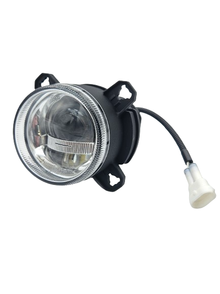 Abblendscheinwerfer LED 90900L-AC 90mm chrom ECE mit H11 Stecker