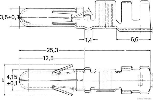 Crimpverbinder AMP Tyco Mate-N-Lok, 1,5 - 2,5 mm²