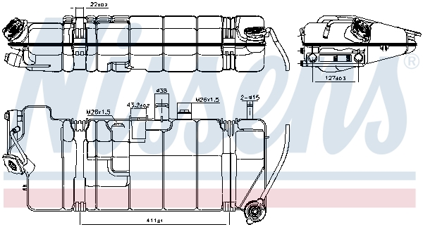 NISSENS Kühlerausgleichsbeh./ZBH MB Inhalt 6,9l NISSENS Kühlerausgleichsbeh./ZBH MB Inhalt 6,9l