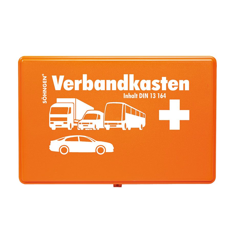 KFZ-Verbandskasten KU orange mit Füllung DIN 13164 - 20 Jahre KFZ-Verbandskasten KU orange mit Füllung DIN 13164 - 20 Jahre