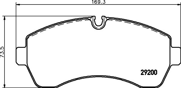 Bremsbelagsatz, SBB C6026 Bremsbelagsatz, SBB C6026