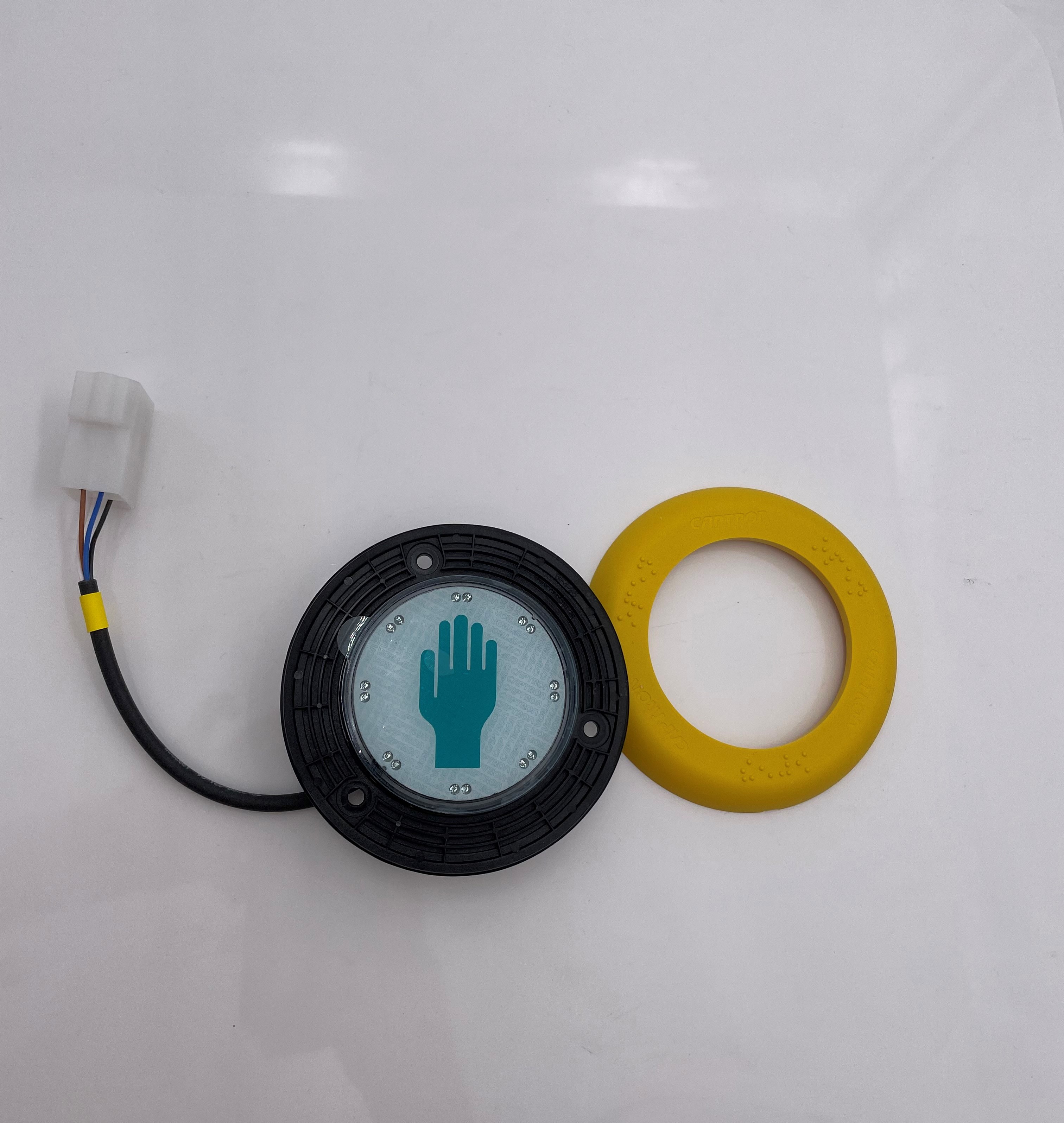SENSOR button 24V DV Symbol Hand / Verkehrsgelb RAL 1023 SENSOR button 24V DV Symbol Hand / Verkehrsgelb RAL 1023