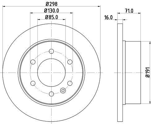 HELLA Bremsscheibe 59433