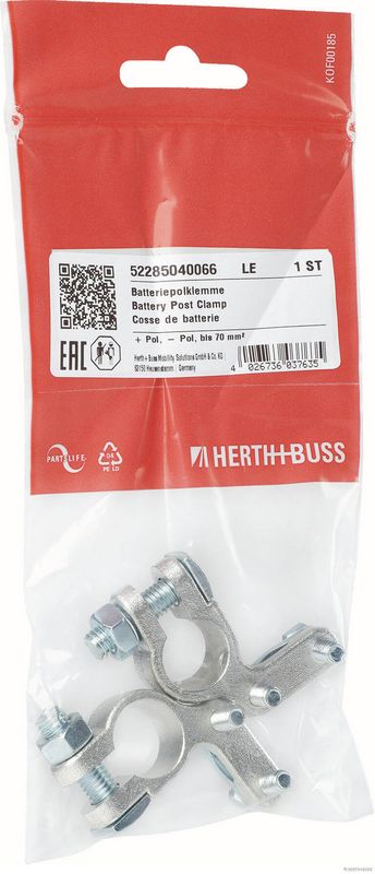 Batteriepolklemme + Pol, - Pol, bis 70 mm²